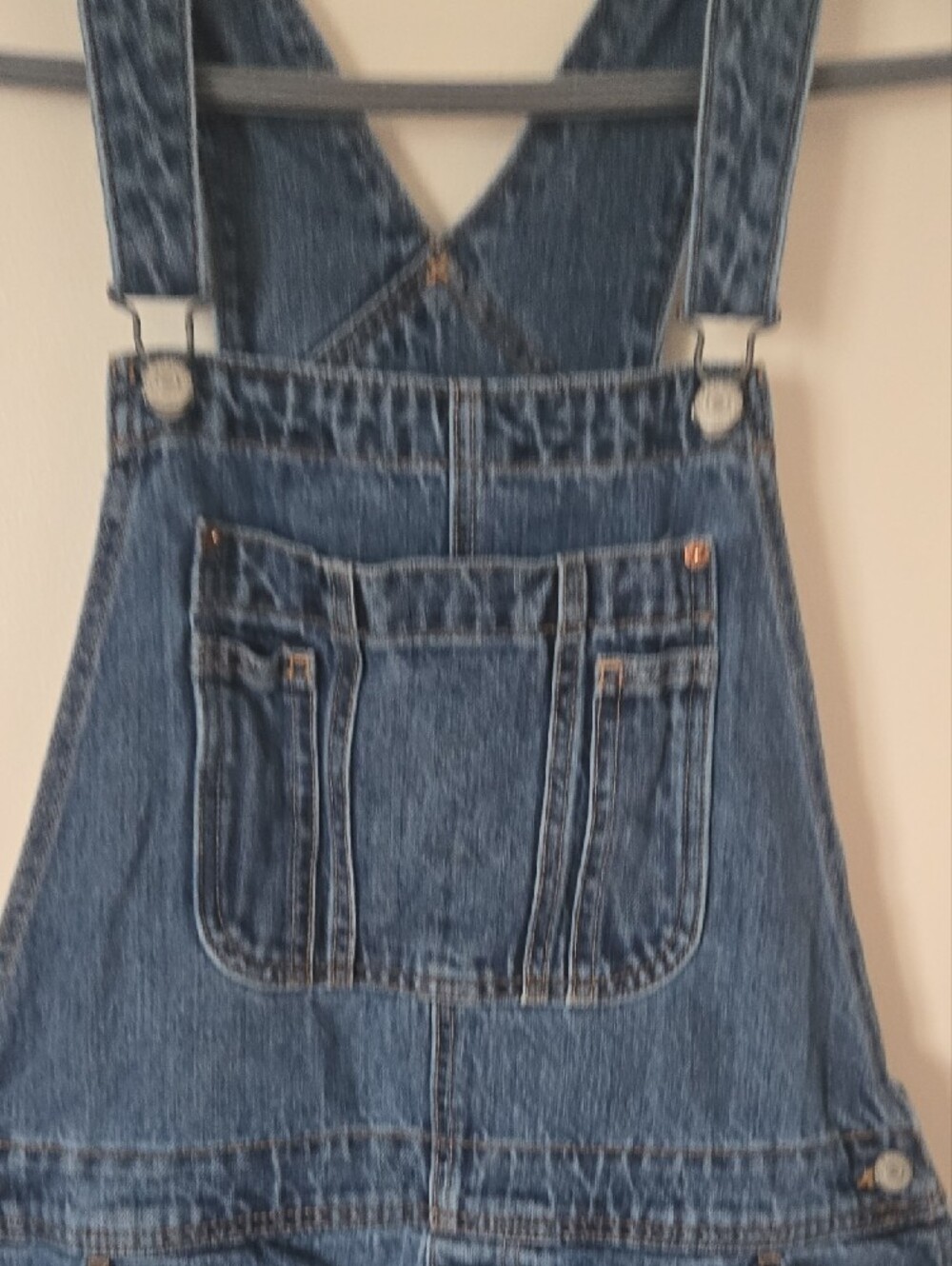 Old Navy Denim Baggy Wide-Leg Overalls - Blue - Picture 3 of 6